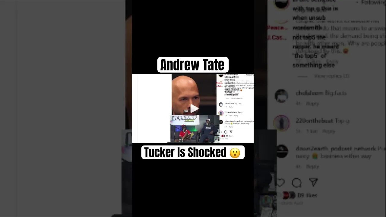 The Top G Is NOT Feeling Adam22! Tucker Carlson Is Shocked 😮