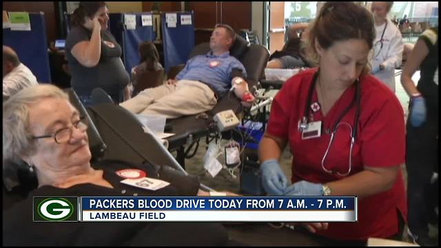 Green Bay Packers blood drive