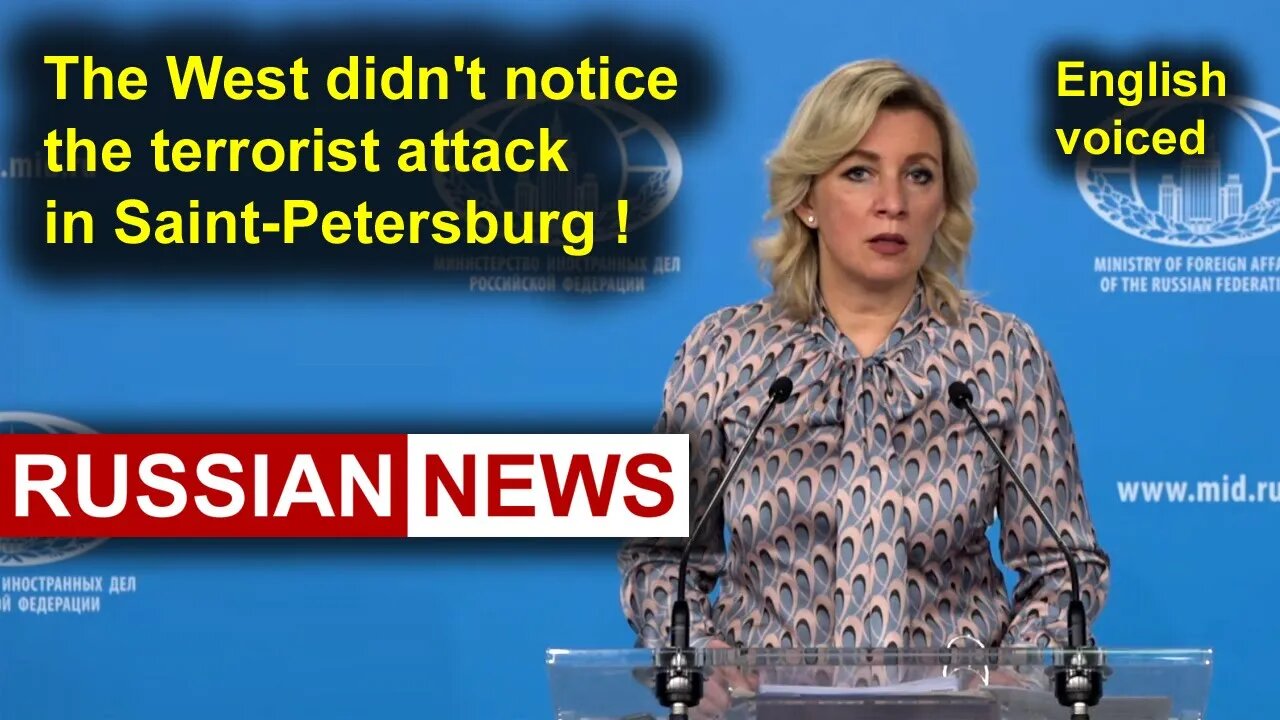 The West didn't notice the terrorist attack in Saint-Petersburg! Russia, Ukraine, Tatarsky, Fomin