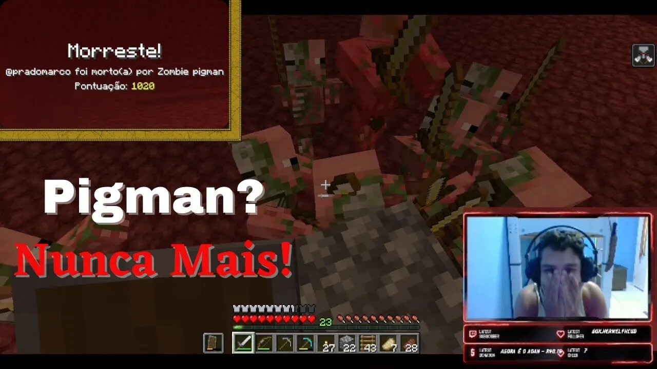 O Dia Que Eu Aprendi A Nunca Mexer Com O Pigman, Um Dia De Terror No Minecraft