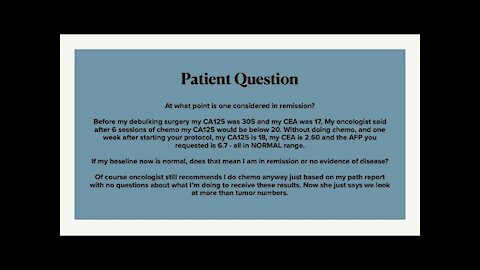 Patient Question: At What Point Is One Considered In Remission?