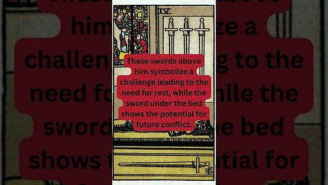 TAROT- The 4 OF SWORDS ~ What is in the cards? #shorts #inspiration #tarot