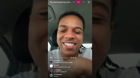 C BLU IG LIVE: C Blu Vibes To Music In His Whip (09/05/23)