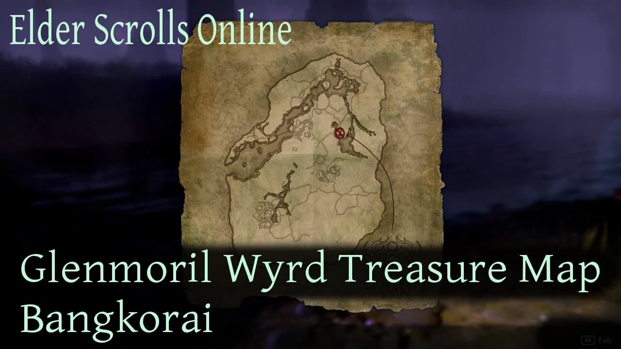 Glenmoril Wyrd Treasure Map Bangkorai [Elder Scrolls Online] ESO