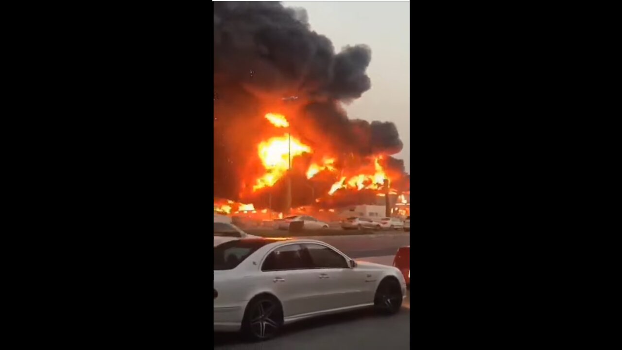 Live videos of Huge fire in Ajman UAE. Stay safe Ajman