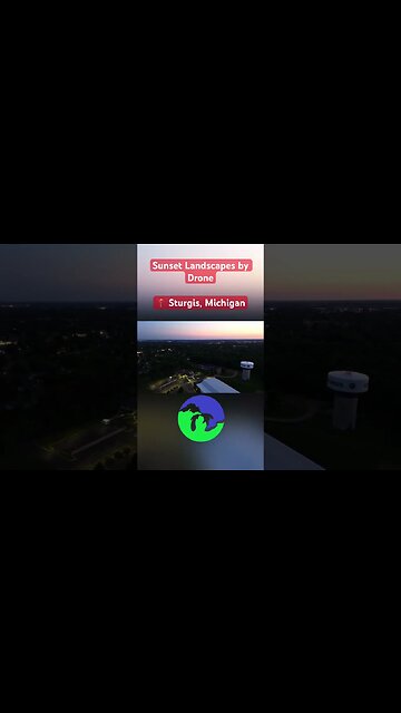 #Sunset #Landscapes by #Drone- Sturgis, #Michigan- Great Lakes #weather
