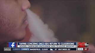 Vaping concerns once kids return to classrooms, school campaigns encourage kids to avoid smoking