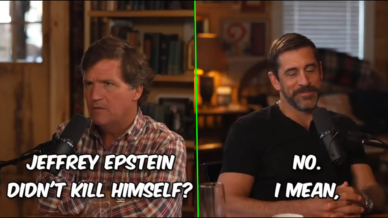 Aaron Rodgers Talks Jeffrey Epstein, Ghislaine Maxwell & Pat Tillman's Death On Tucker Carlson!