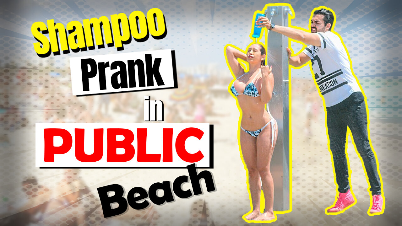 Funny Video Shampoo Prank in Public Beach