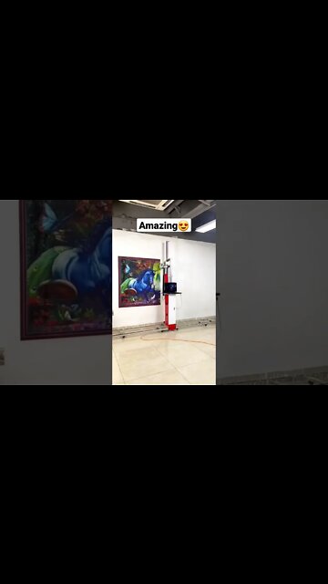 Amazing wall printer machine#shorts