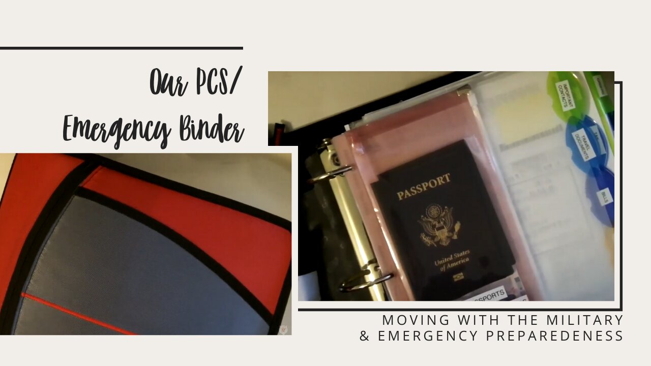 Our PCS/Emergency binder