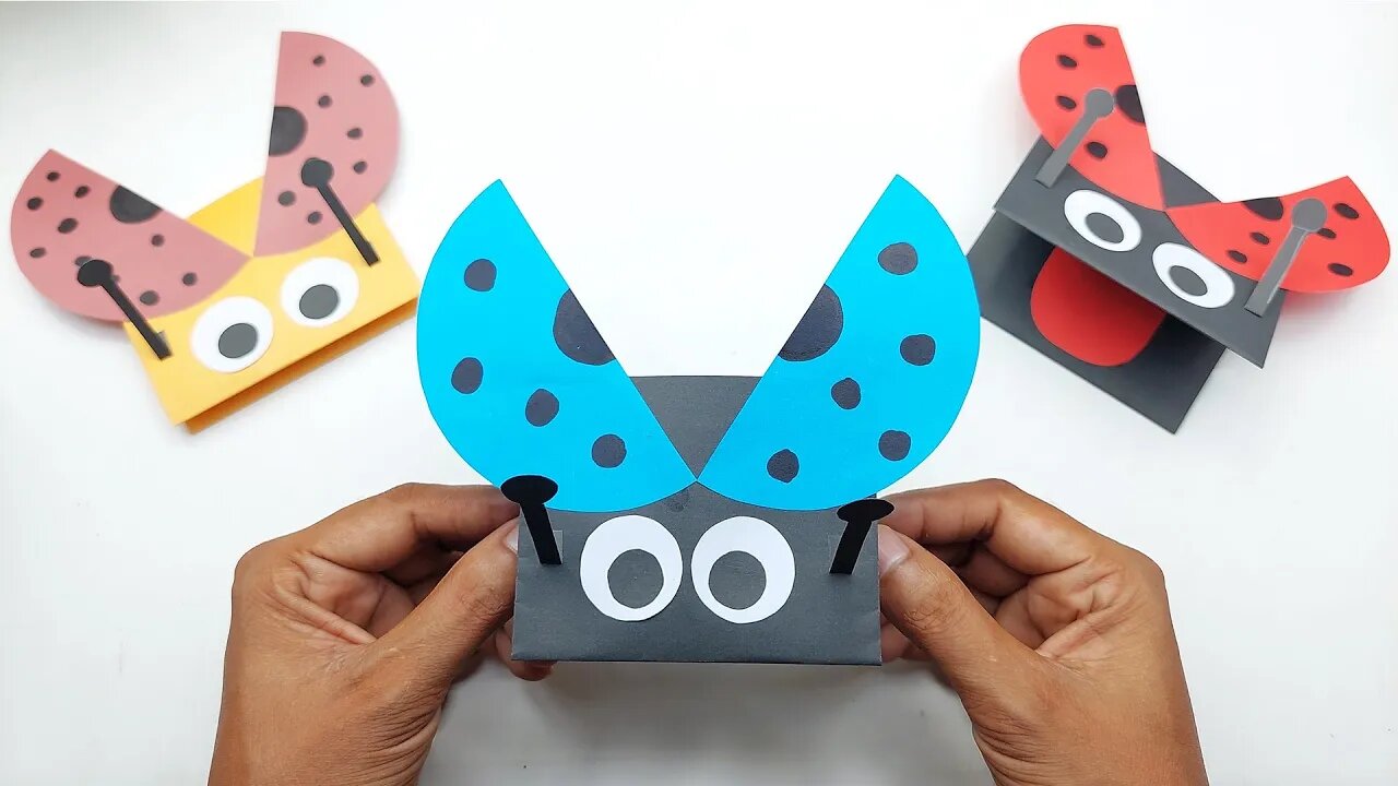 DIY Easy Paper Bug Making 🐞 Handmade Paper Toy Making | Easy Paper Crafts