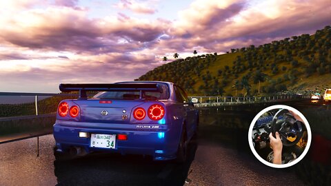 Skyline R34 GTR Z Tune Sunset Cruise