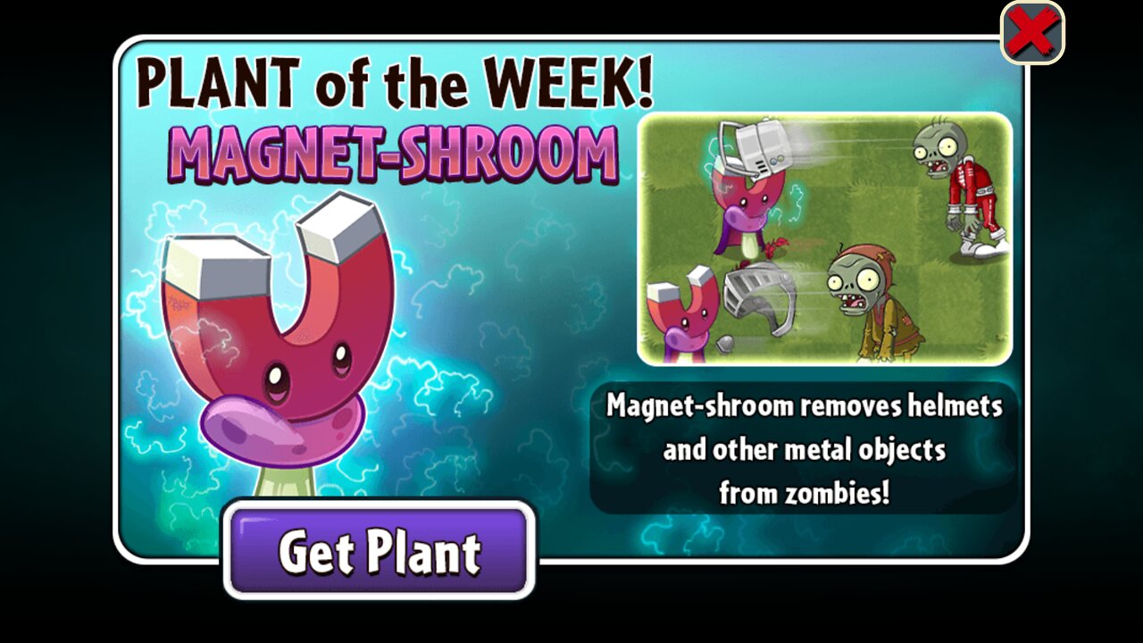 Plants vs Zombies 2 - Penny's Pursuit - Magnet-shroom - September 2022