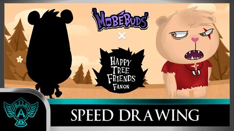 Speed Drawing: Happy Tree Friends Fanon - Bruce | Mobebuds Style