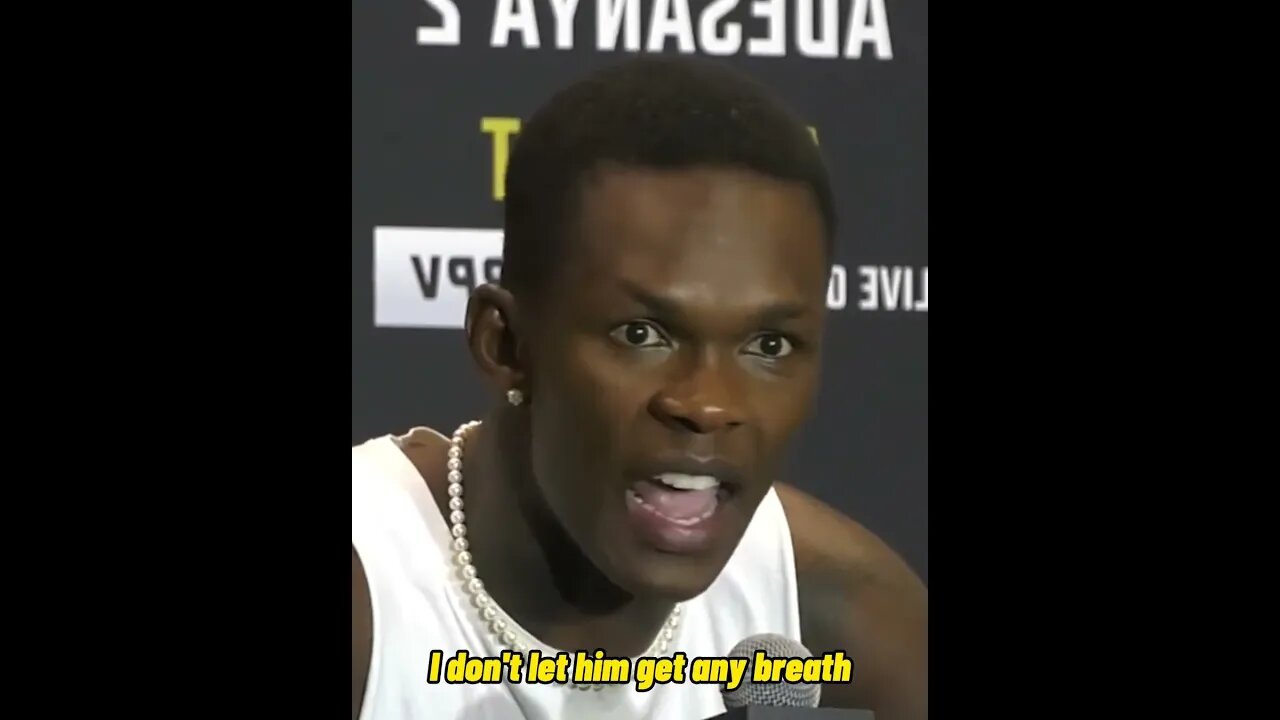 Did Israel Adesanya slip up and give away his plan for Alex Pereira