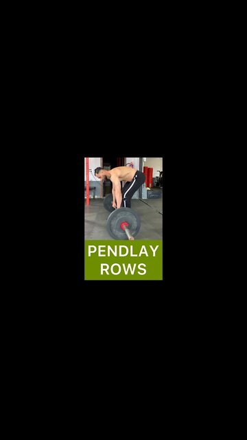 BUILD UPPER BACK STRENGTH | PENDLAY ROWS #shorts