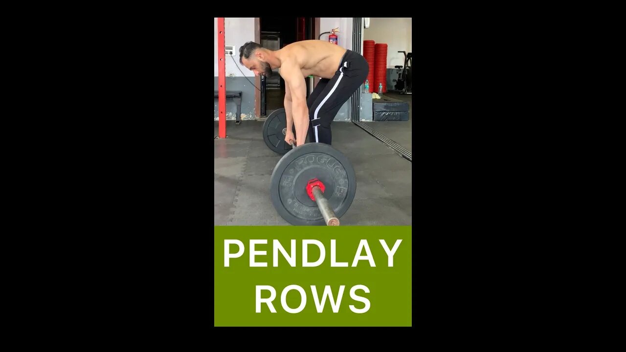 BUILD UPPER BACK STRENGTH | PENDLAY ROWS #shorts