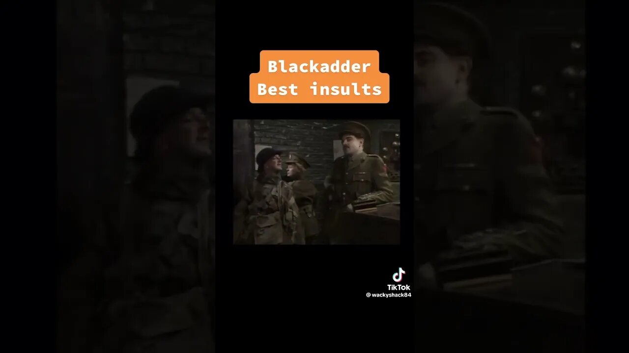 BlackAdder Best Insults Part 1 #BlackAdder #Classic #British #Comedy