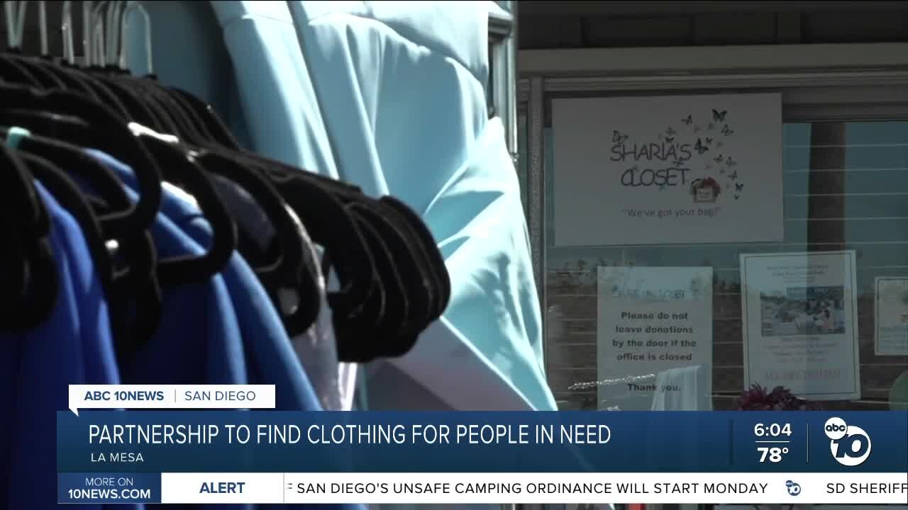 San Diego nonprofits partner to find clothing for people in need