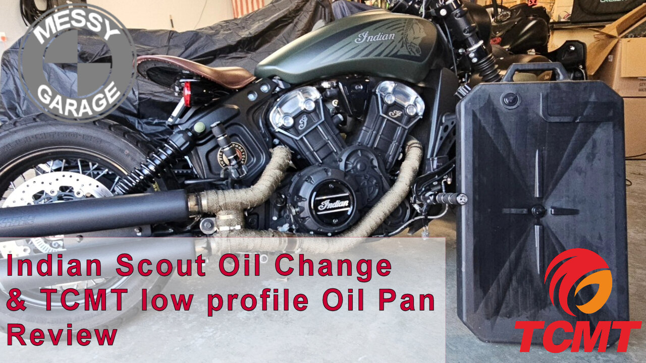 Indian Scout Oil Change and TCMT low profile Oil Pan