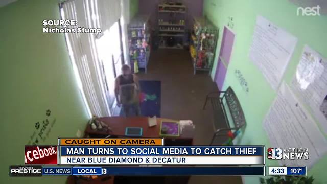 Man caught on camera stealing tablet at pet store