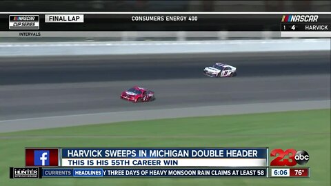 Kevin Harvick wins in Michigan