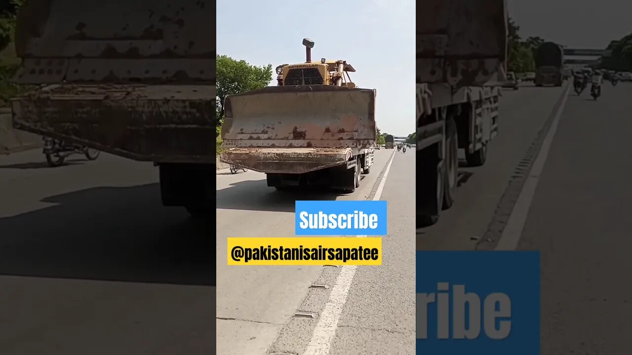 caterpillar load on truck...#viralvideo #ytshortsvideo @pakistanisairsapatee