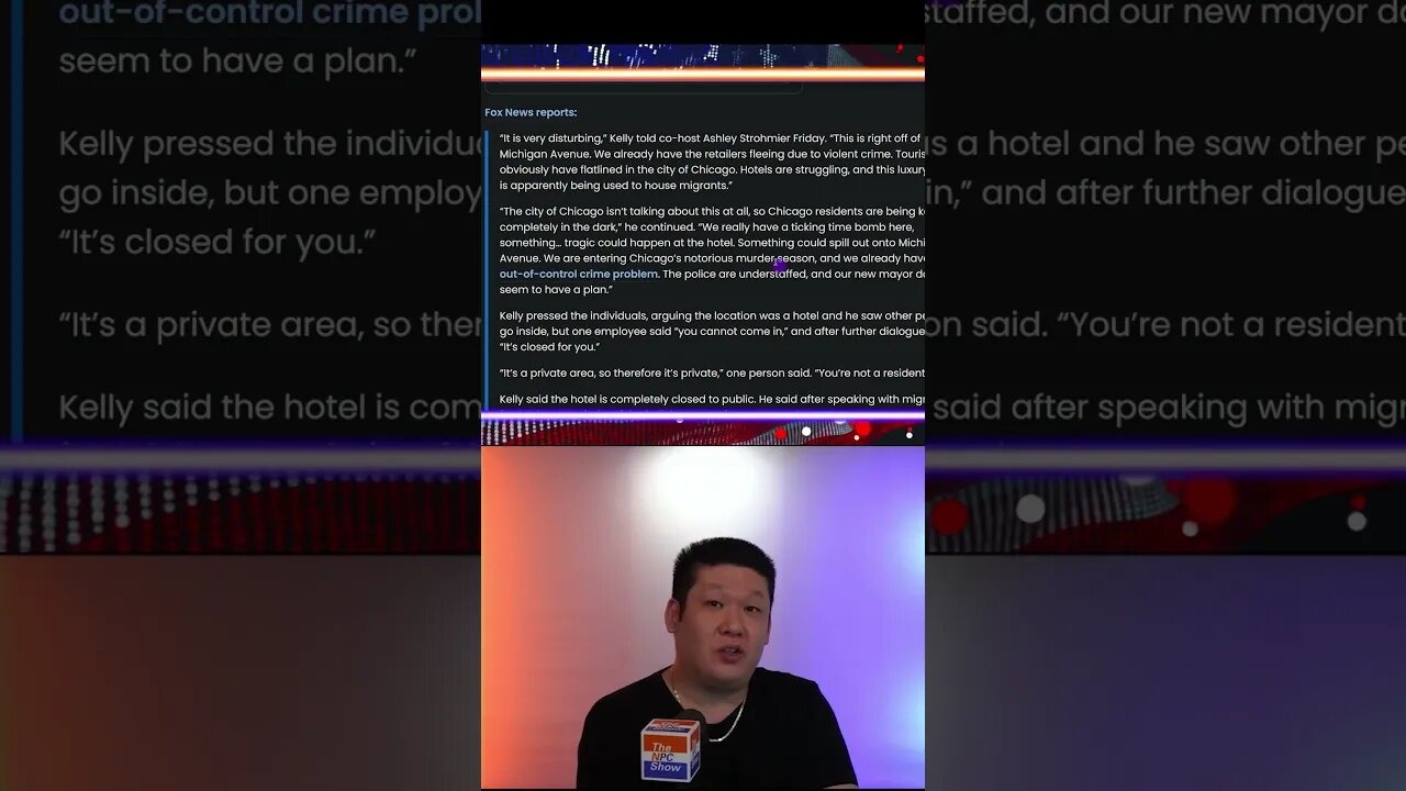 Swanky Chicago Hotel Free For MlGRANTS Only 🟠⚪🟣 NPC Politics