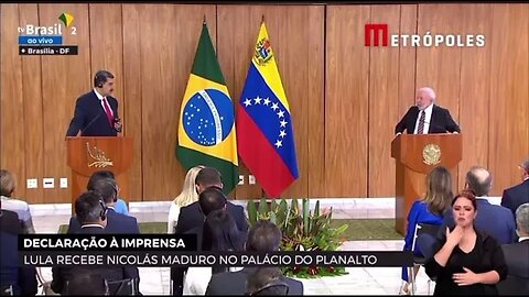 Lula defende o bandido Maduro