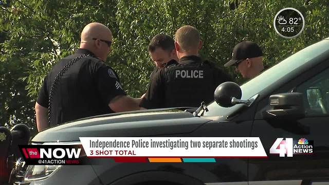 Independence police investigate two shootings