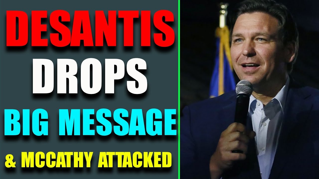 DESANTIS DROPS BIG MESSAGE & MCCATHY ATTACKED UPDATE OF TODAY;S MAY 6, 2022 - TRUMP NEWS