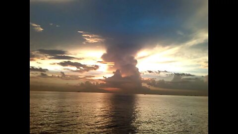 Beautiful Sunset Over The Ocean ~ Manila Philippines
