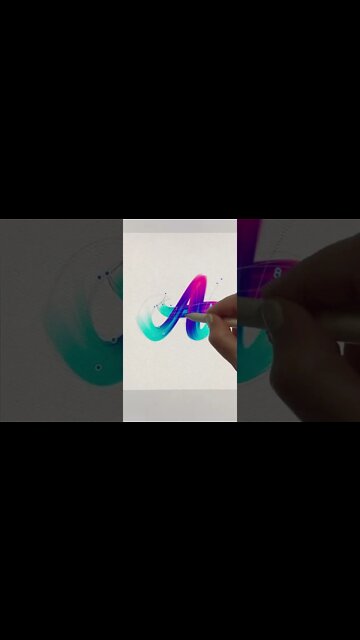 Streaky Ribbon Letter in Procreate 🥰