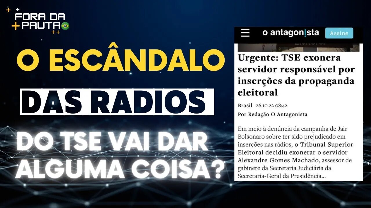 RADIOLÃO DO PT/TSE | SERVIDOR FOI EXONERADO E PROCUROU A POLÍCIA FEDERAL. E VAI FICAR SÓ NISSO?