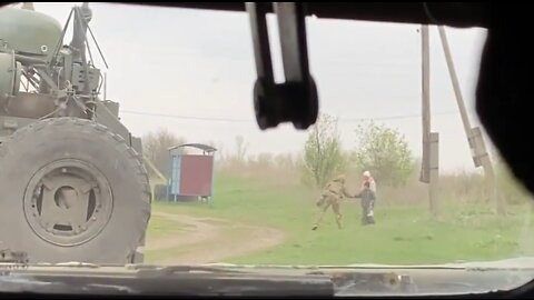 Russian troops carry out patrols and humanitarian assistance