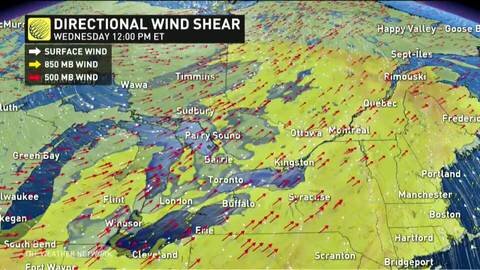 Humid and stormy across the Great Lakes basin