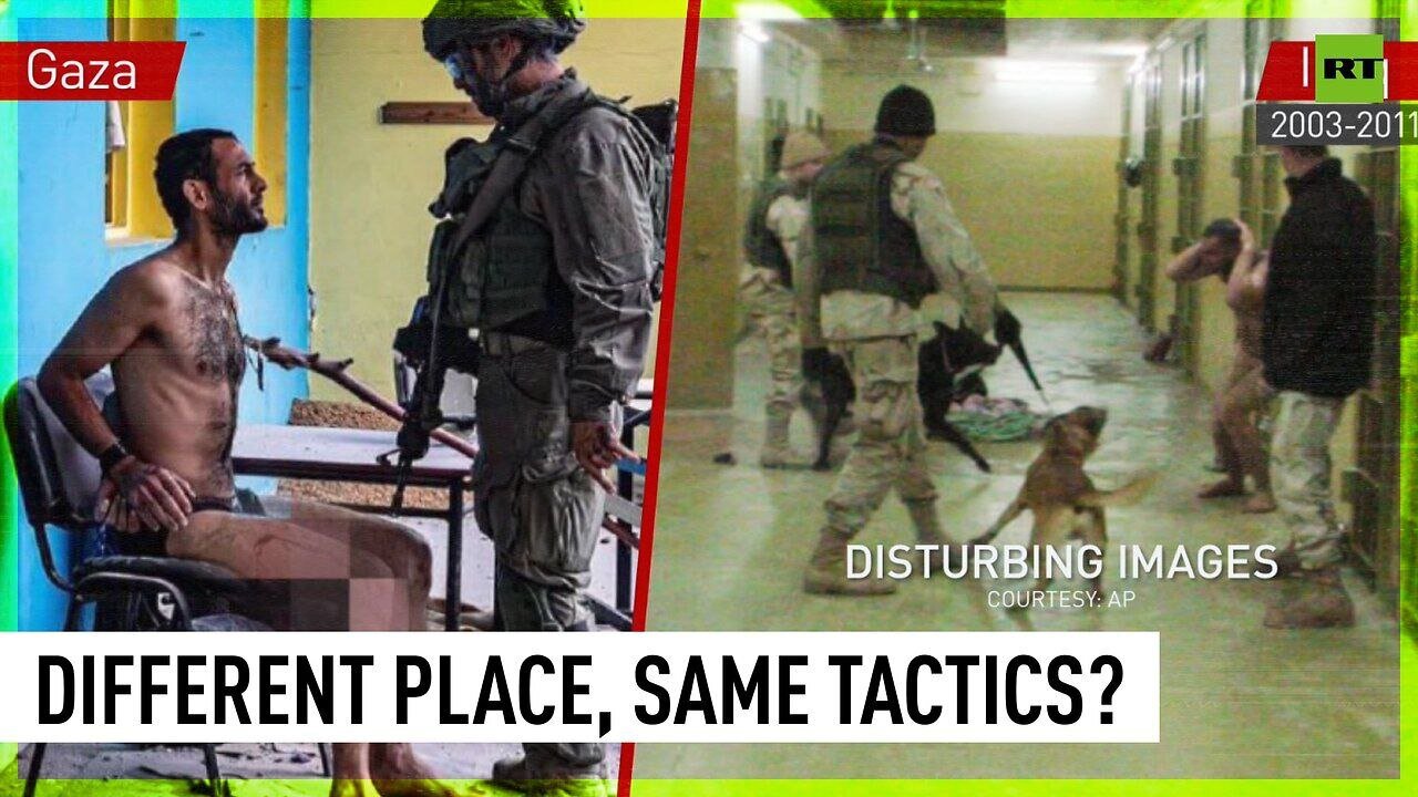 Shocking image of detained Gazan triggers comparison to US tortures at Abu Ghraib