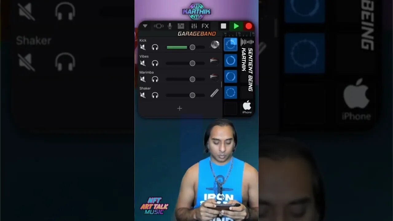 Sentient Being Music Created on the iPhone GarageBand 🎧🎹📱