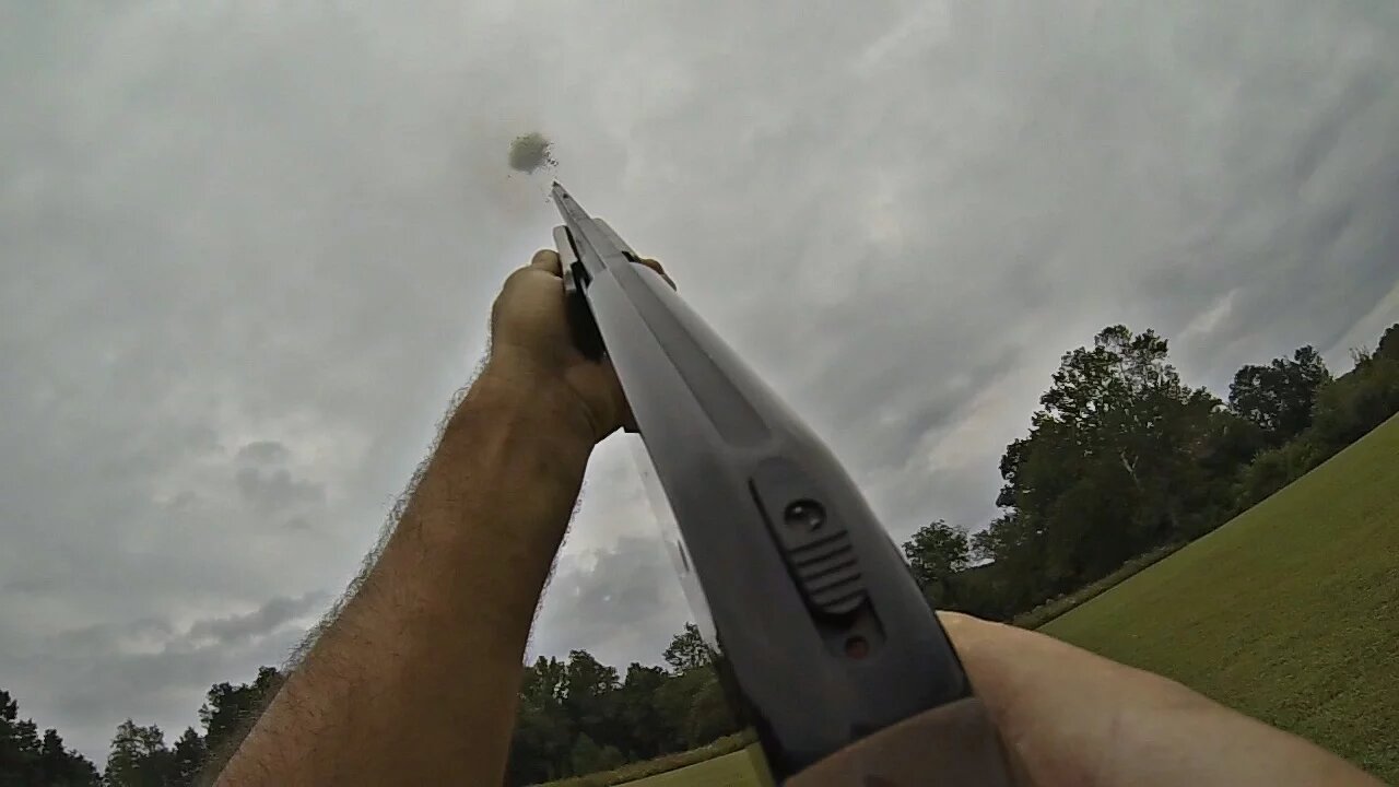 Mossberg 500 .410 hand thrown clays