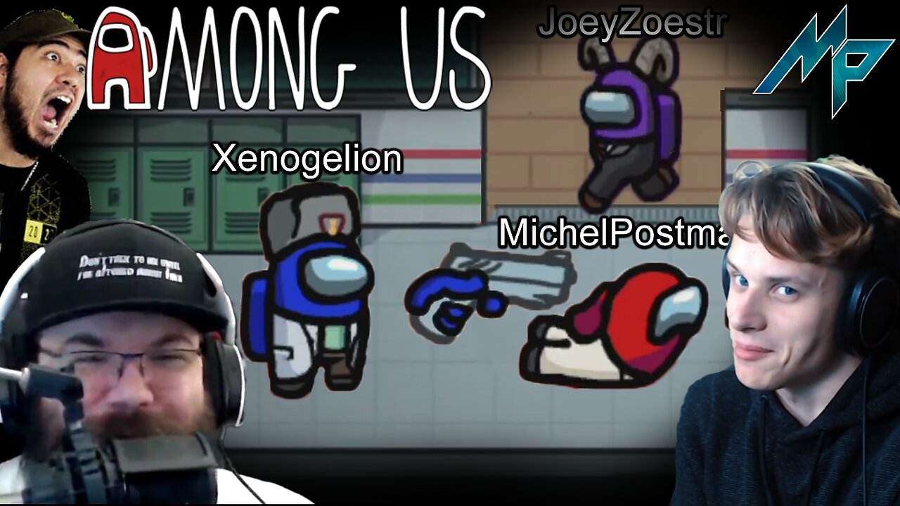 Playing Among Us with My Friends (Ft. JoeyZero & Xenogelion) - Michel Postma Stream