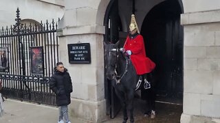 Both hold the Reins nothing said #horseguardsparade