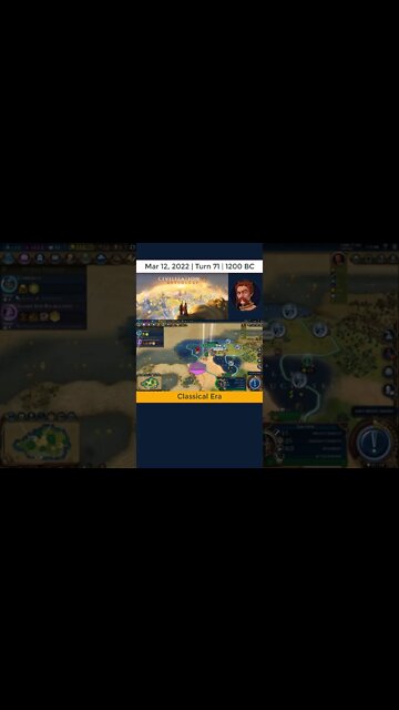 #oneturnadaychallenge #civ6 – Turn 71 - INFRASTRUCTURE PLAN #shorts