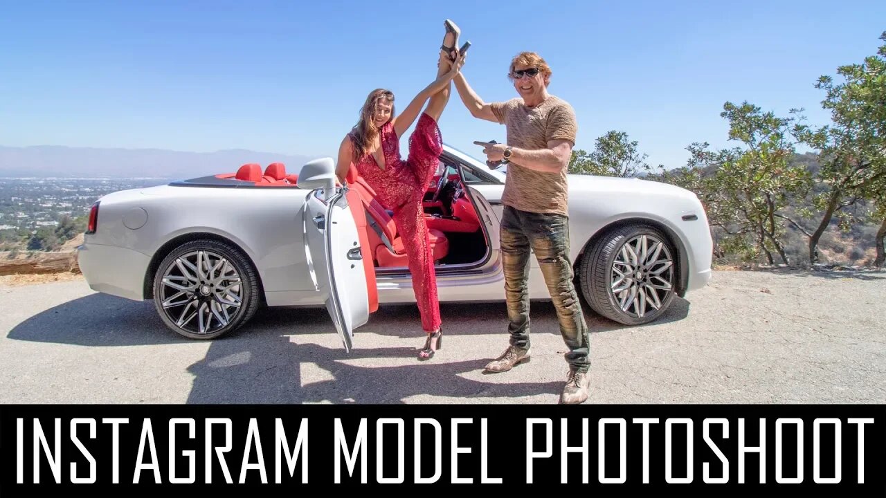 Instagram model photoshoot with my Rolls Royce Dawn!