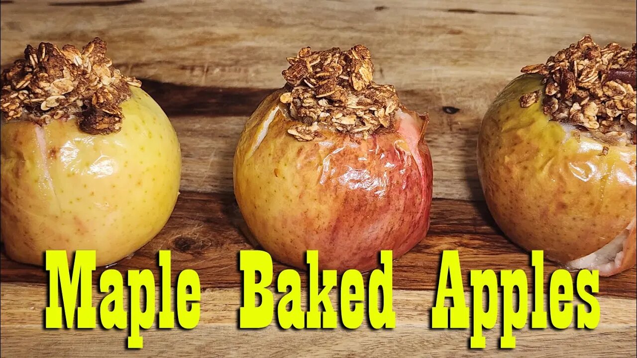 Homemade Maple Baked Apples ~ The Perfect Fall Recipe