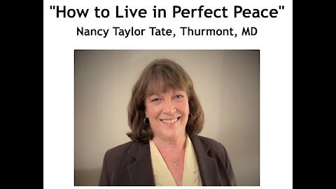 Nancy Taylor Tate/ "How to Live in Perfect Peace"