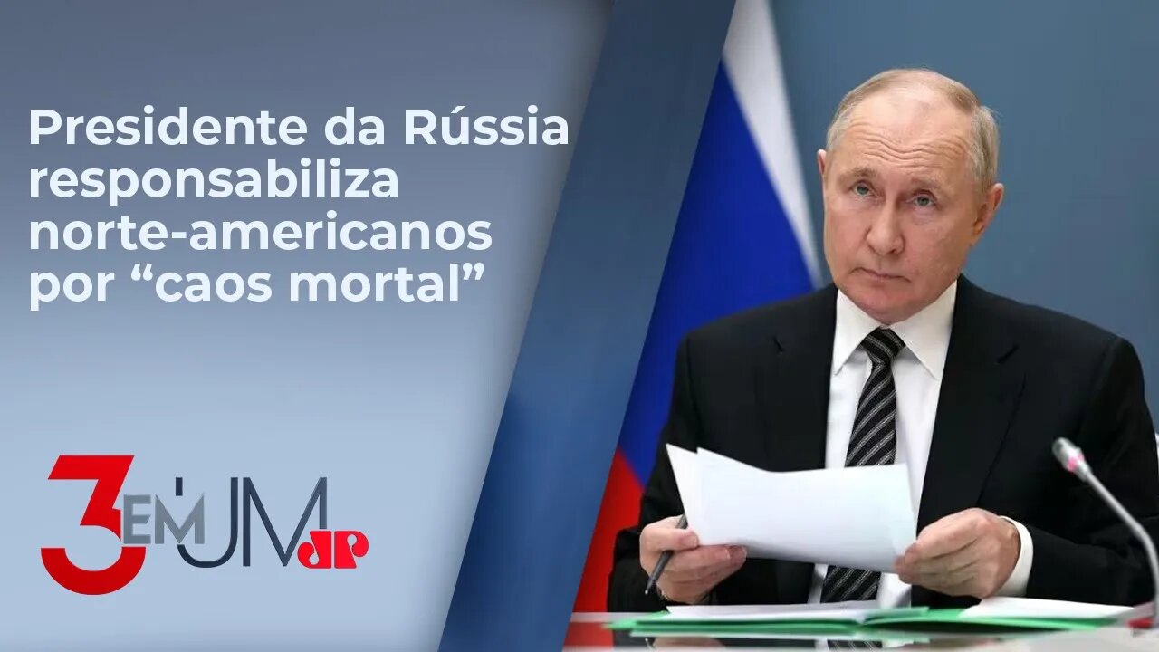 Putin afirma que EUA se beneficiam com guerra Israel-Hamas