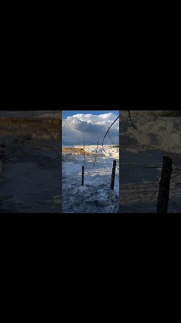 Travertine hot springs #yellowstone #hotspring #mammoth #nationalpark