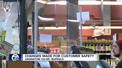 Lexington Co Op installs plexigalss for customer & employee safety