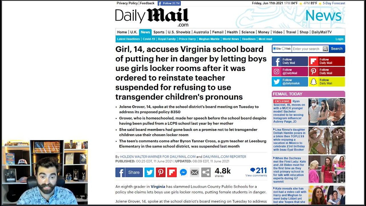 14 Year Old Girl DESTROYS VA School Board Over Trans Locker Room Policy | CHILD ABUSE!